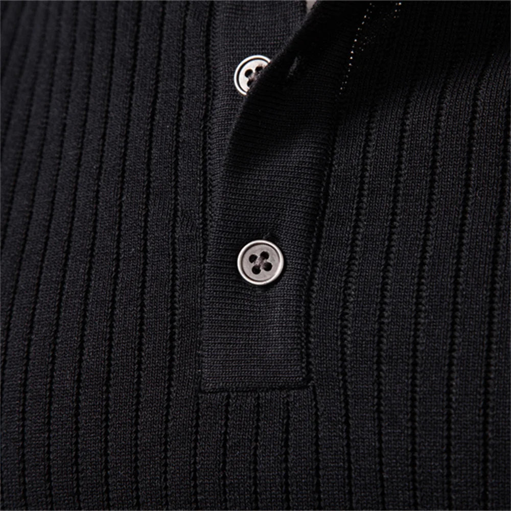 Camiseta Masculina Henley Manga Longa Siena