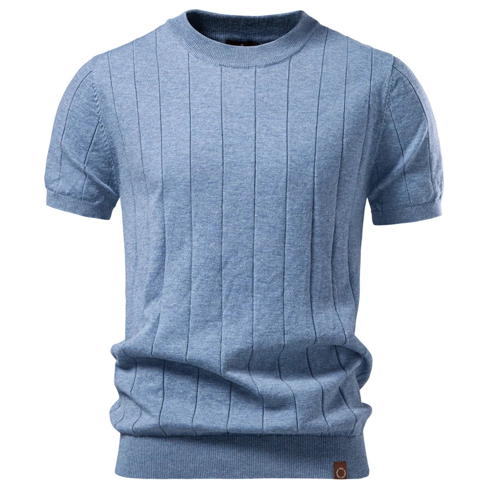 Camiseta Masculina Casual Listrada Positano