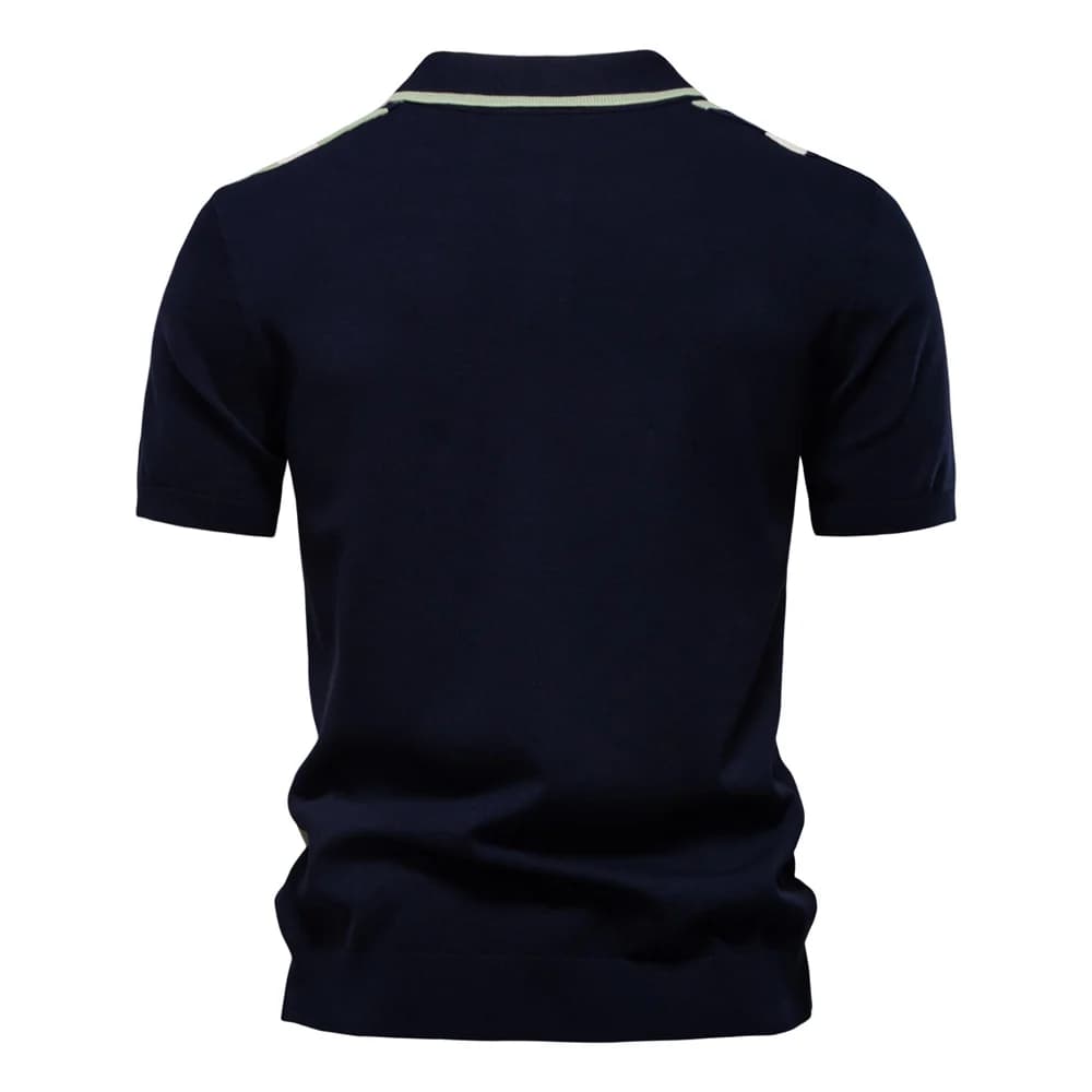 Camisa Polo Masculina de Malha Listrada Sydney