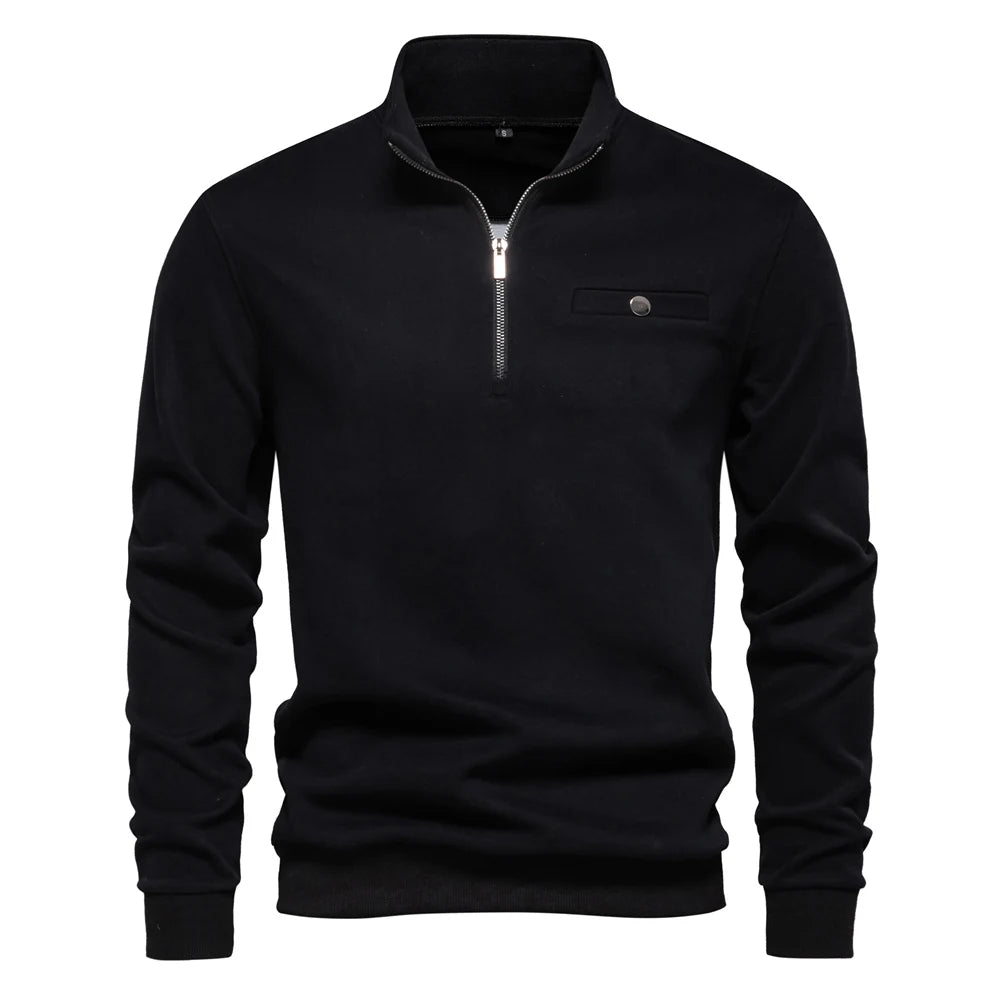 Moletom Masculino Meio Zíper Queenstown