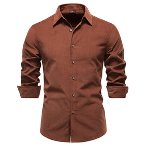 Camisa Masculina de Veludo Zurique