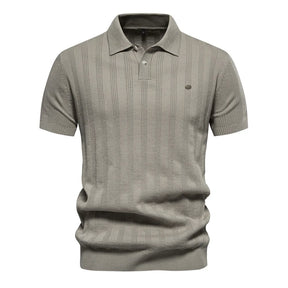 Camisa Polo Masculina Texturizada