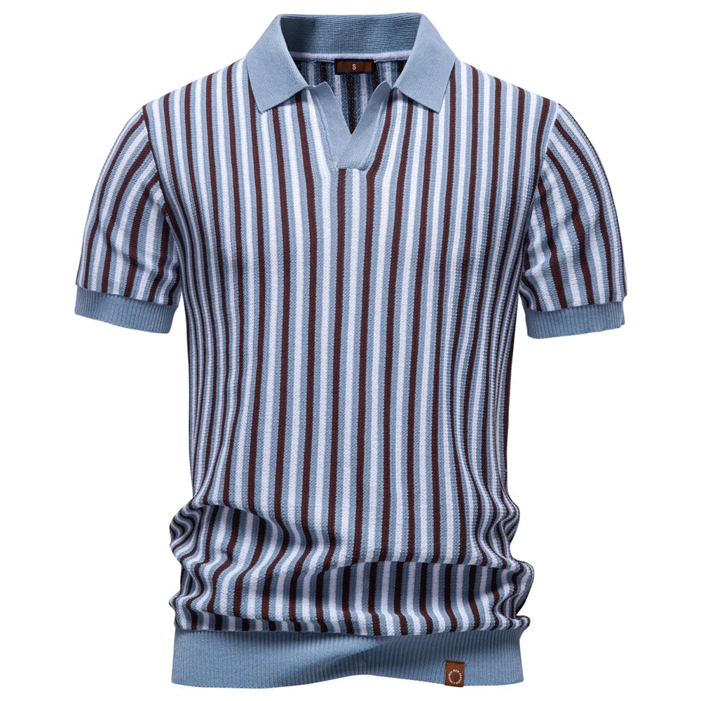 Camisa Polo Masculina Listrada Cortina