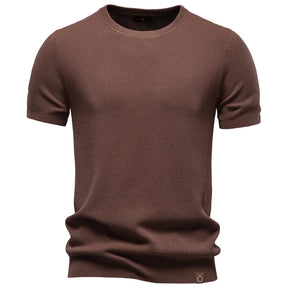 Camiseta Masculina Casual de Seda Nice