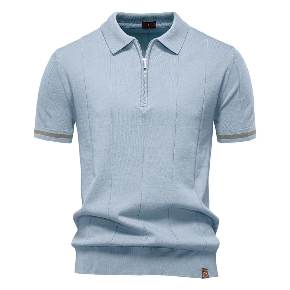 Camisa Polo Masculina Clássica - com Zíper