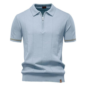 Camisa Polo Masculina Clássica - com Zíper