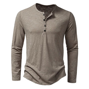 Camiseta Itajaí Manga Longa Gola Henley Masculina