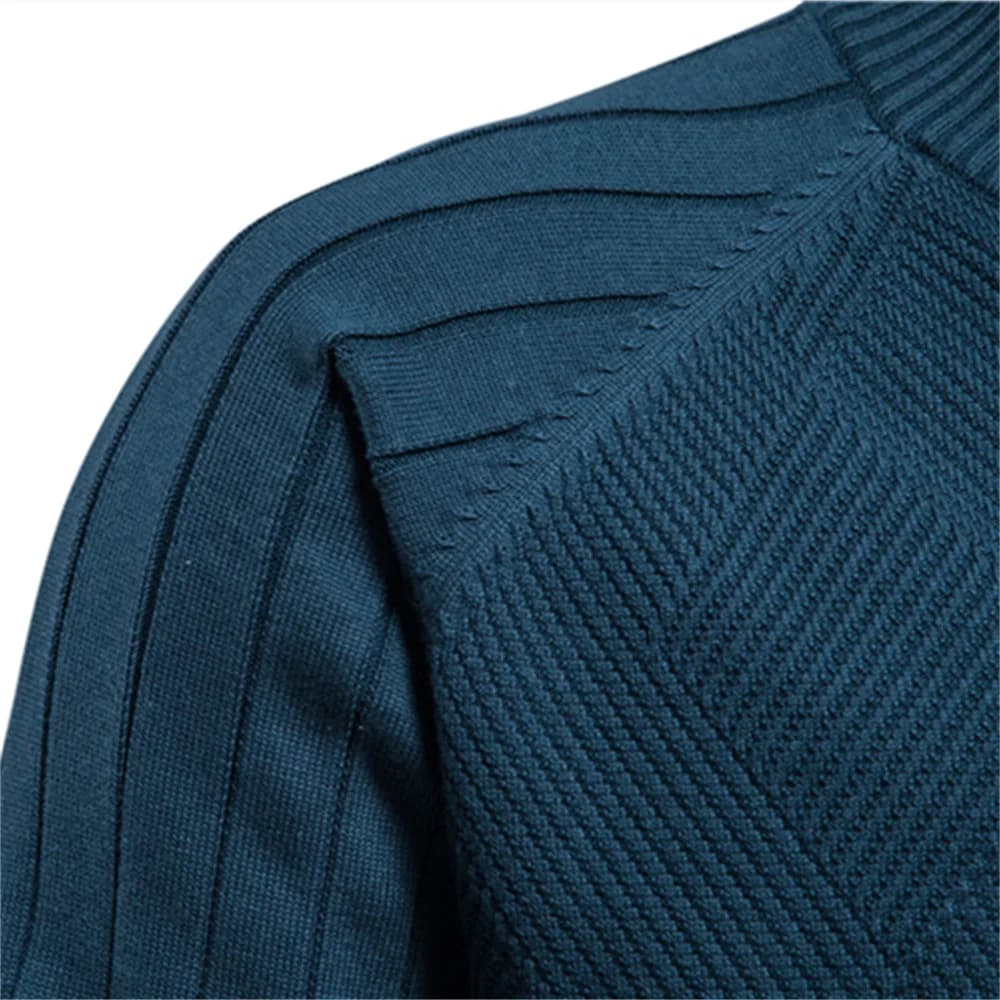 Cardigan Masculino em Tricô – Fechamento com Zíper