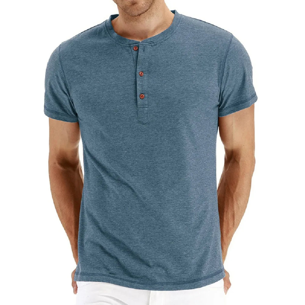 Camiseta Canasvieiras Gola Henley Masculina