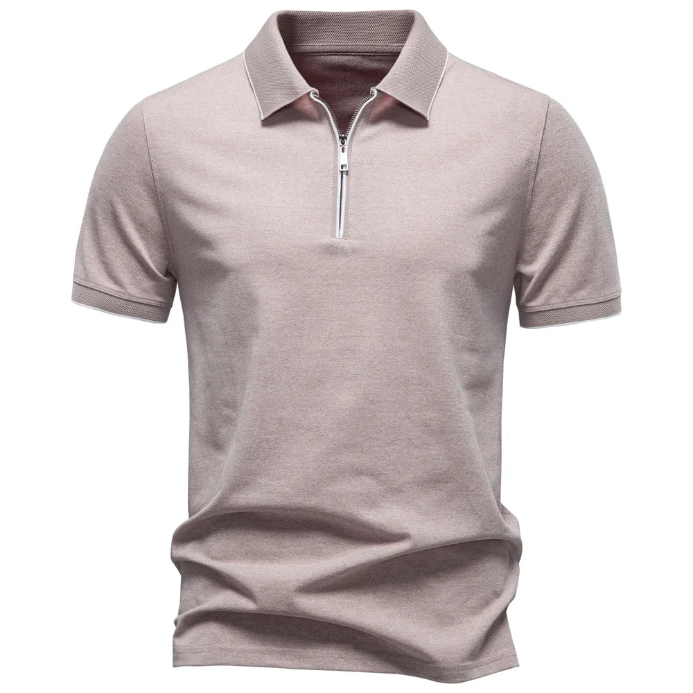 Camisa Polo Masculina com Ziper Confort Svalbard