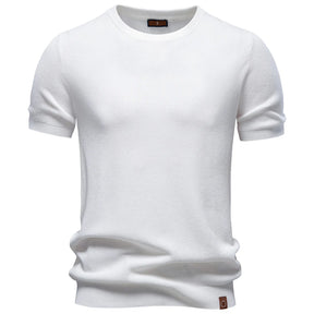 Camiseta Masculina Casual de Seda Nice