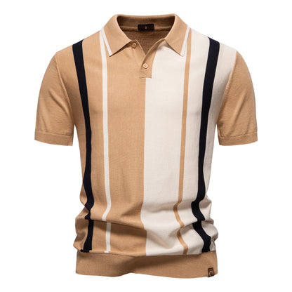 Camisa Polo Masculina de Malha Listrada Sydney