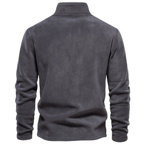 Suéter Masculino Térmico com Zíper – Gola Alta em Fleece