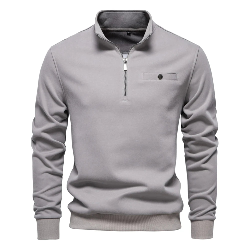 Moletom Masculino Meio Zíper Queenstown