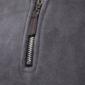 Suéter Masculino Térmico com Zíper – Gola Alta em Fleece
