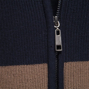 Cardigan Masculino Tricolor – Gola Alta