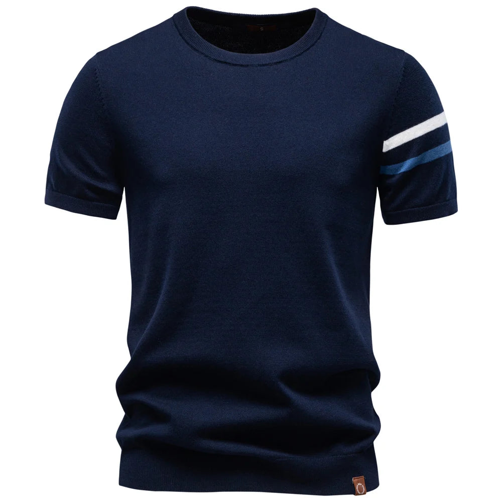 Camiseta Masculina Casual de Algodão Algarve