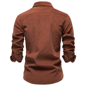 Camisa Masculina de Veludo Zurique