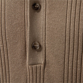 Camiseta Masculina Tricot Gola Henley Amalfi