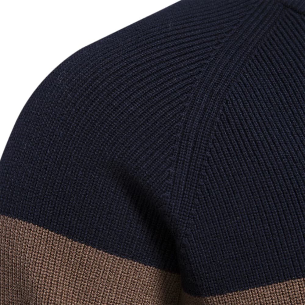 Cardigan Masculino Tricolor – Gola Alta
