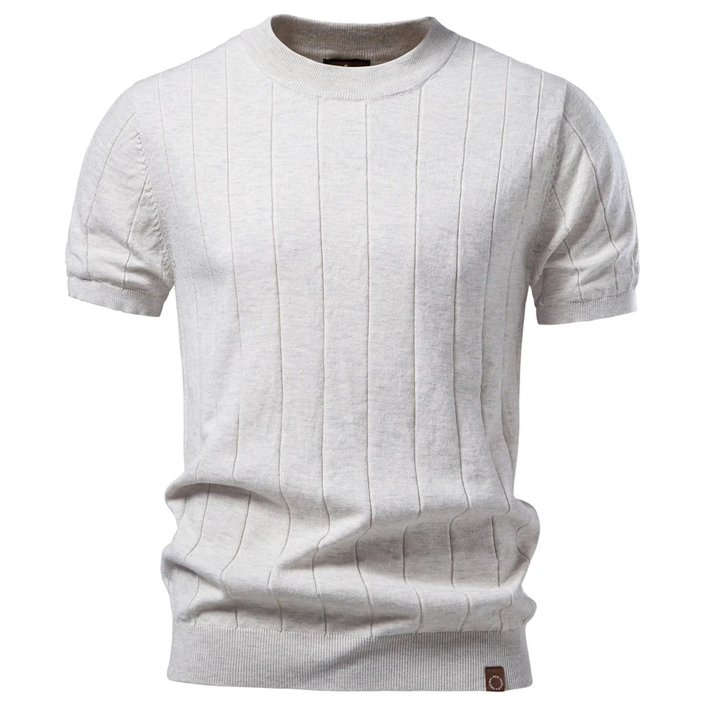 Camiseta Masculina Casual Listrada Positano