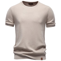 Camiseta Masculina Casual de Seda Nice