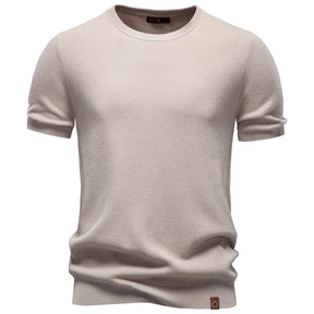 Camiseta Masculina Casual de Seda Nice
