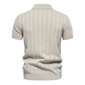 Camisa Polo Masculina Texturizada