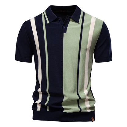 Camisa Polo Masculina de Malha Listrada Sydney