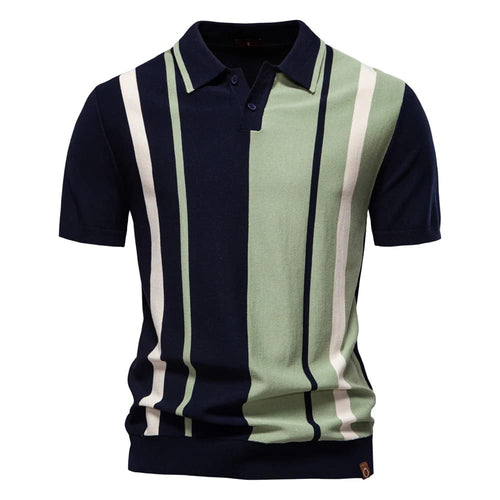 Camisa Polo Masculina de Malha Listrada Sydney