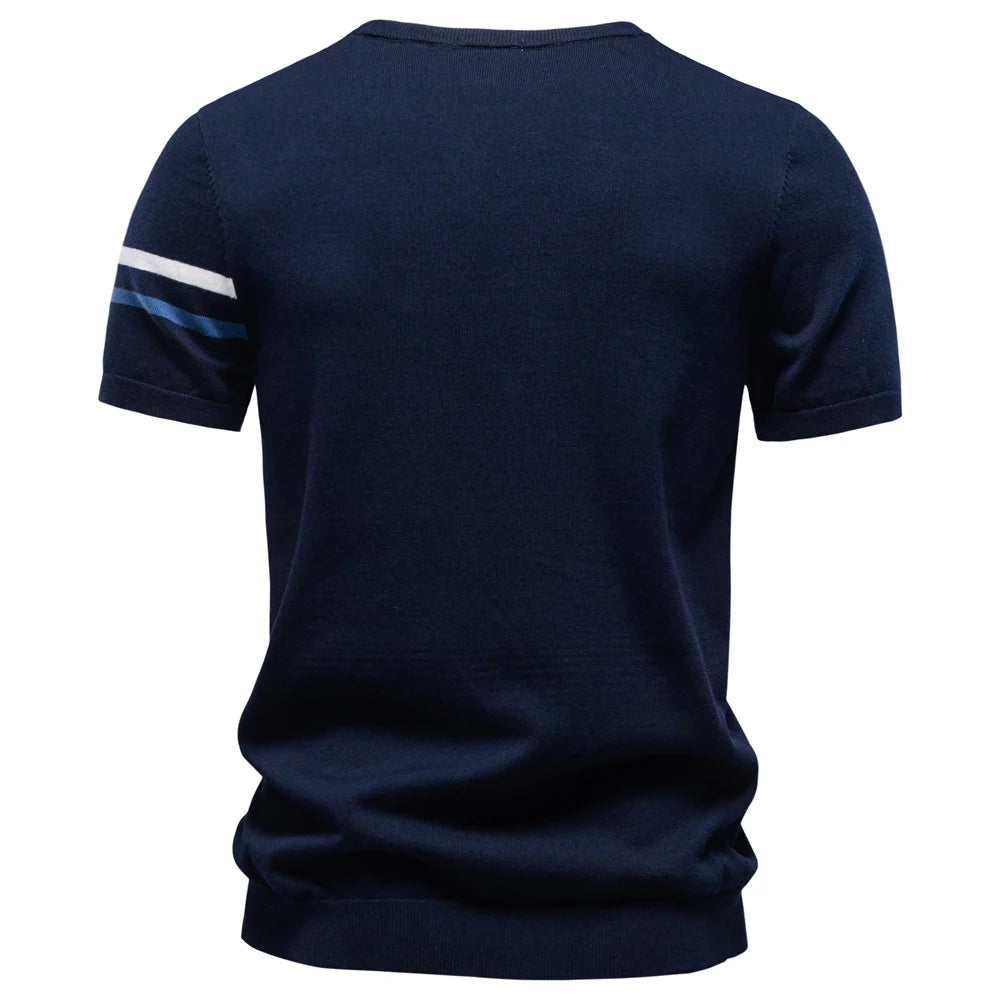 Camiseta Masculina Casual de Algodão Algarve