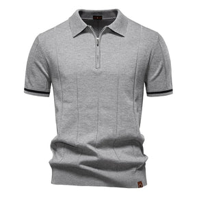 Camisa Polo Masculina Clássica - com Zíper
