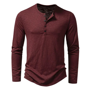 Camiseta Itajaí Manga Longa Gola Henley Masculina