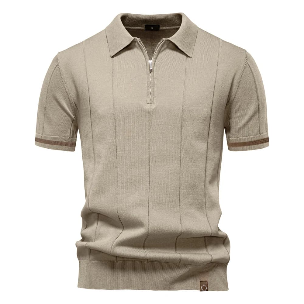 Camisa Polo Masculina Clássica - com Zíper