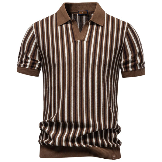 Camisa Polo Masculina Listrada Cortina