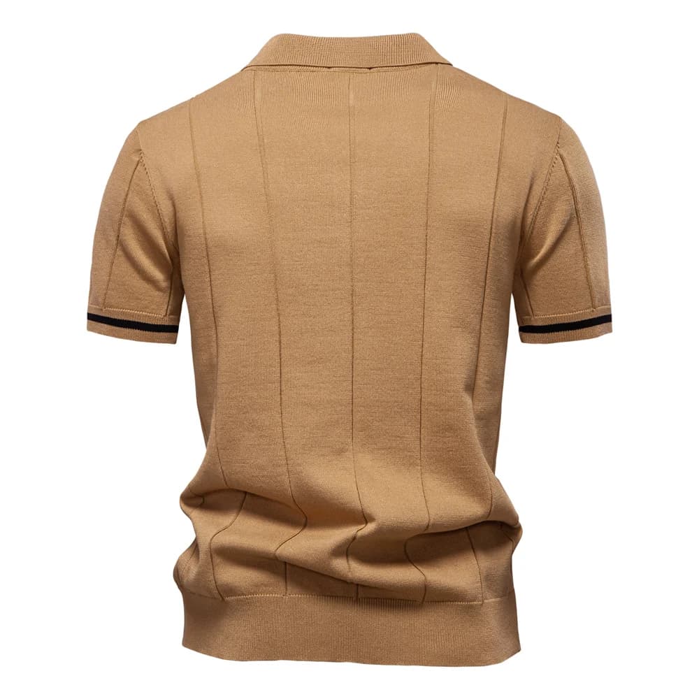 Camisa Polo Masculina Clássica - com Zíper