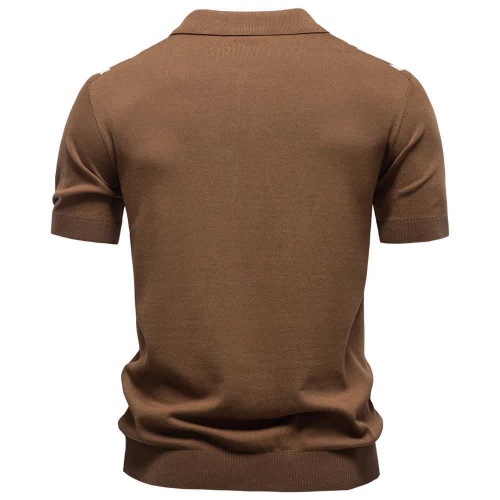 Camisa Polo Masculina Casual Listrada Perast