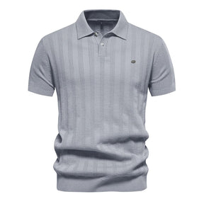 Camisa Polo Masculina Texturizada