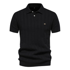 Camisa Polo Masculina Texturizada