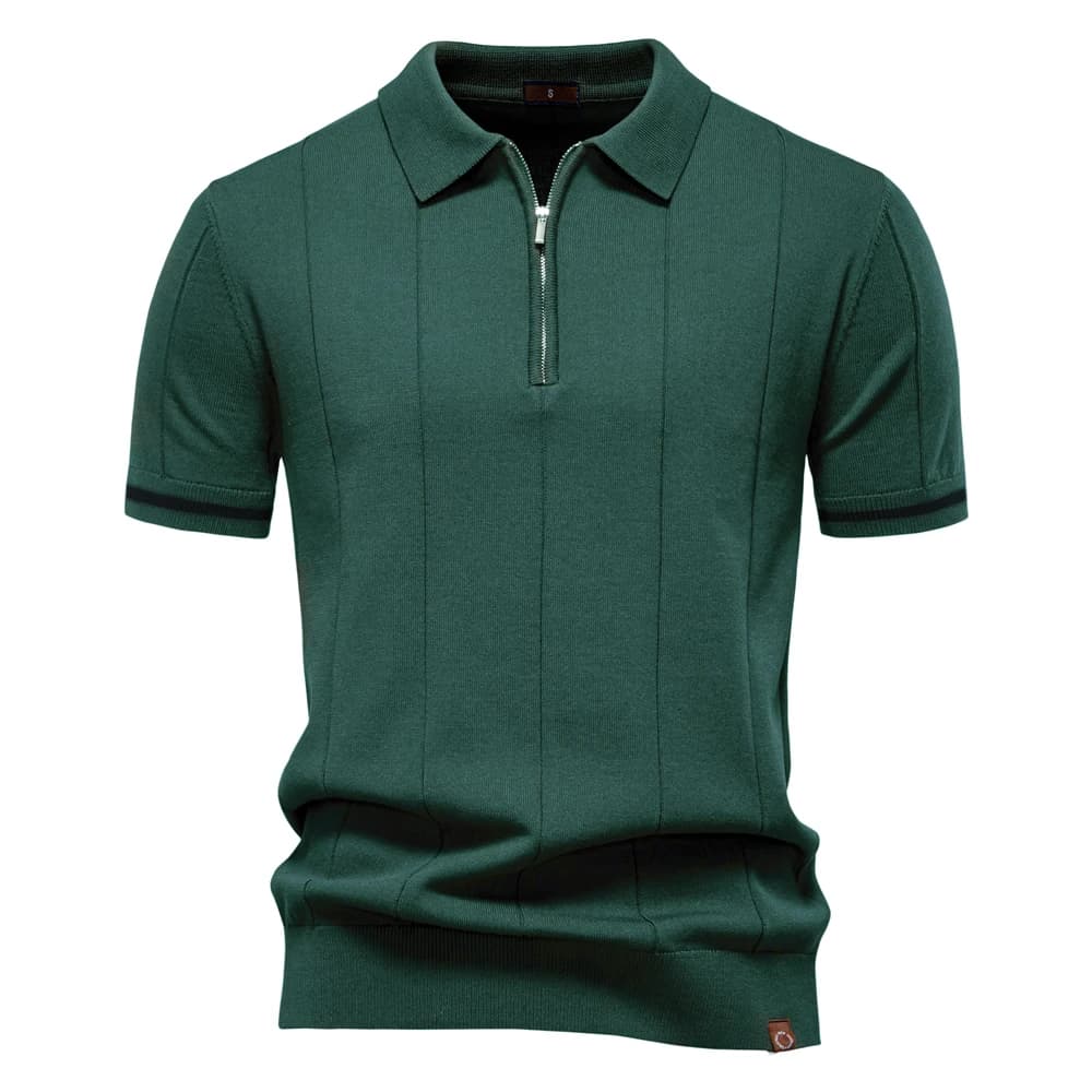 Camisa Polo Masculina Clássica - com Zíper