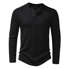 Camiseta Itajaí Manga Longa Gola Henley Masculina