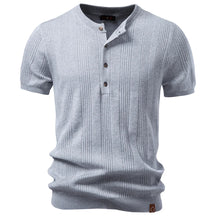 Camiseta Masculina Tricot Gola Henley Amalfi