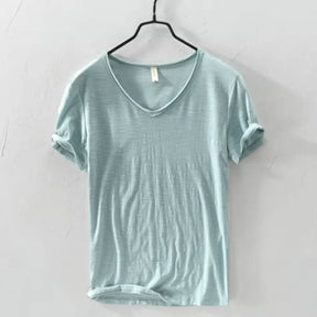 Camiseta Masculina Gola V Slim Vila Velha