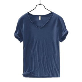 Camiseta Masculina Gola V Slim Vila Velha