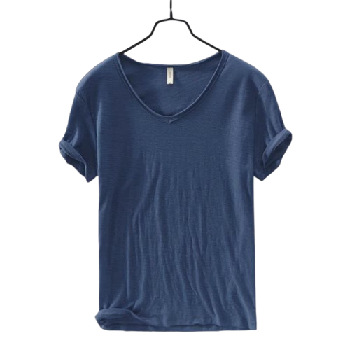 Camiseta Masculina Gola V Slim Vila Velha