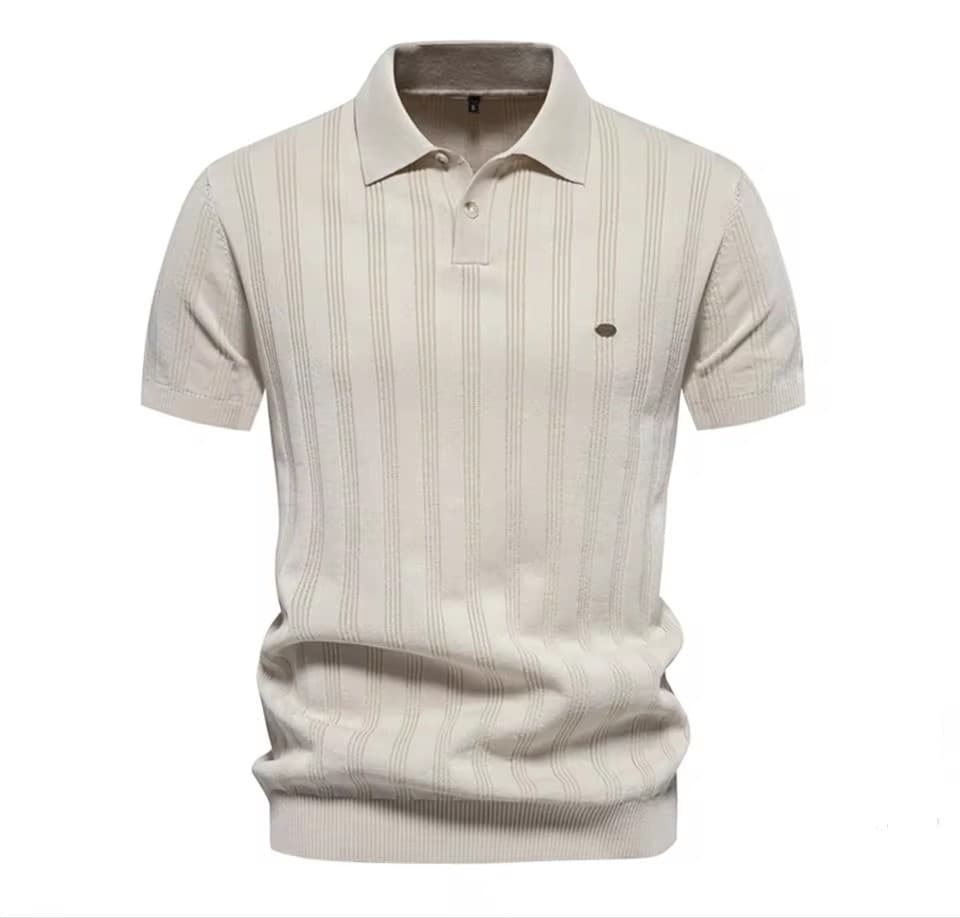 Camisa Polo Masculina Texturizada