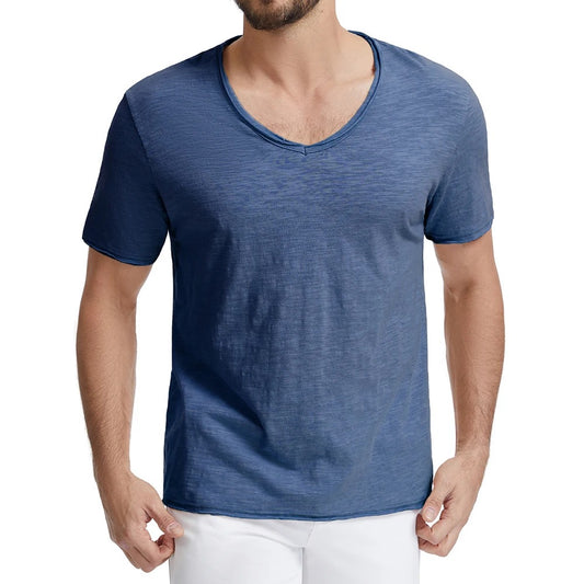 Camiseta Masculina Gola V Slim Vila Velha
