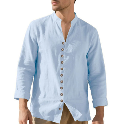 Camisa Masculina em Linho Retrô Garopaba