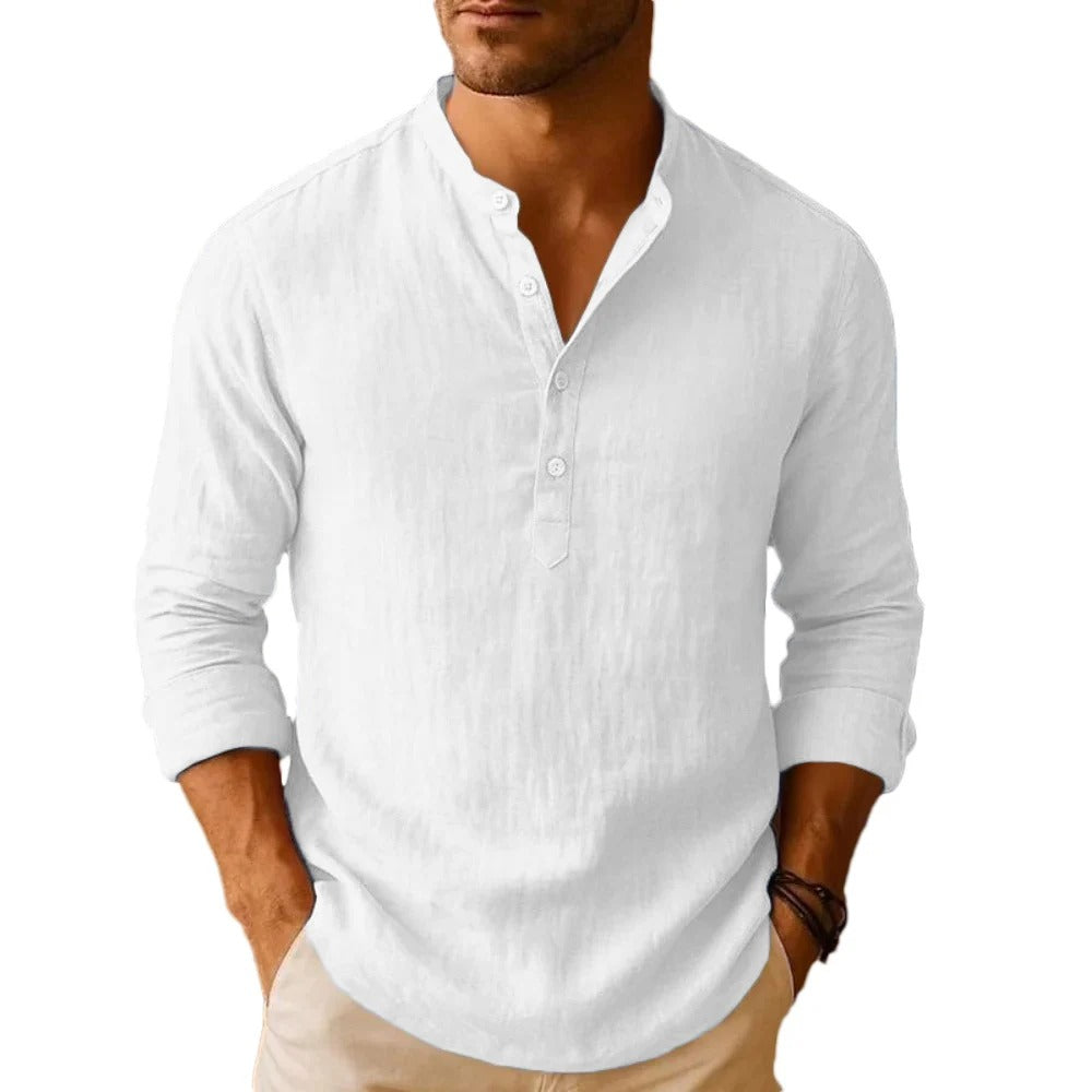 Camisa Masculina em Linho Copacabana