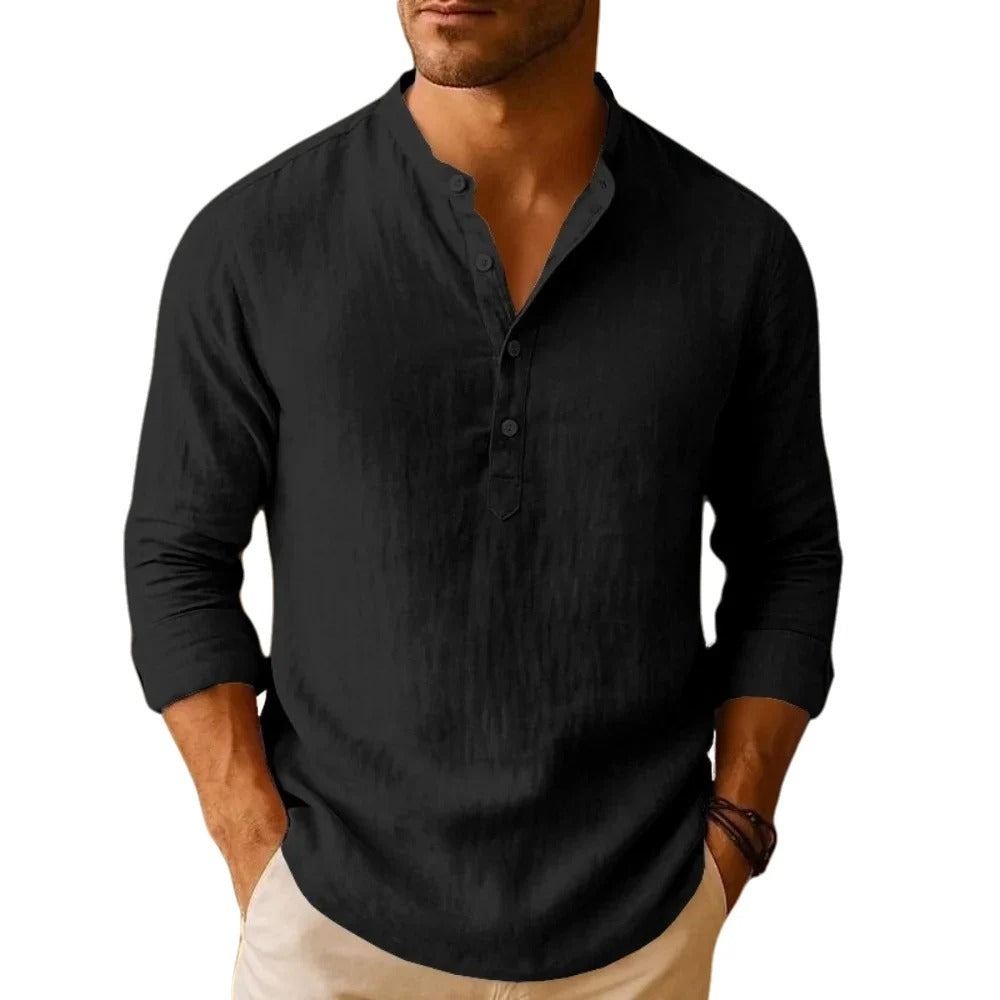 Camisa Masculina em Linho Copacabana